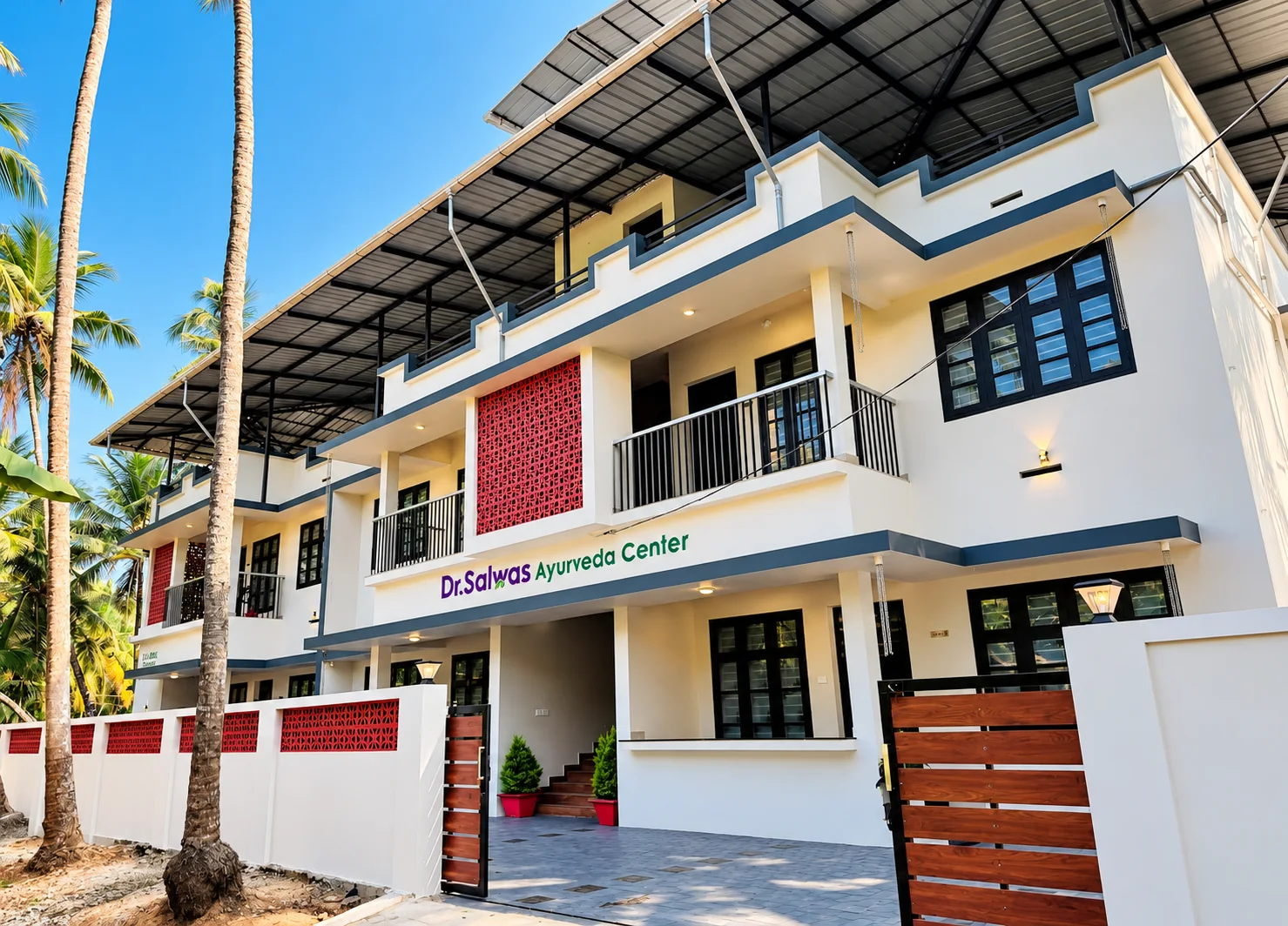 The exterior of Dr. Salwa's Ayurvedic Center